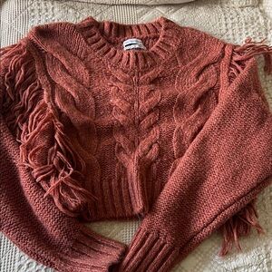 Urban Outfitters Terracotta Cable Knit Sweater